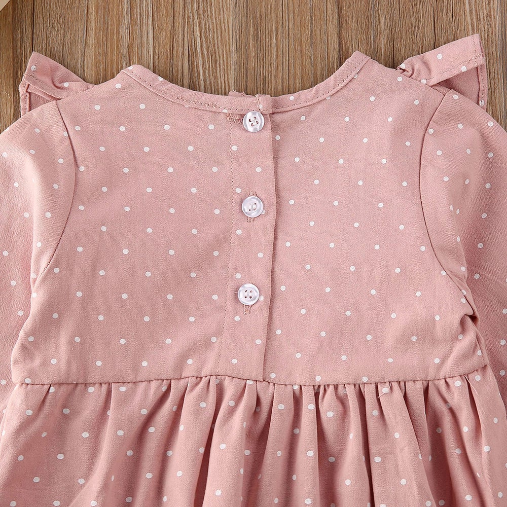 Pink dotted Romper