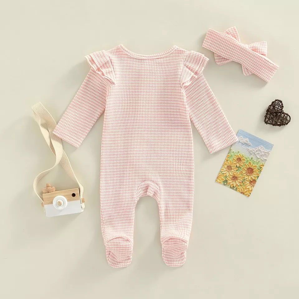 2pcs Stripes Onesie