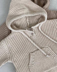 Knitted hooded Romper