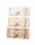 Lace Bow Baby Headband Set (3-Pack)