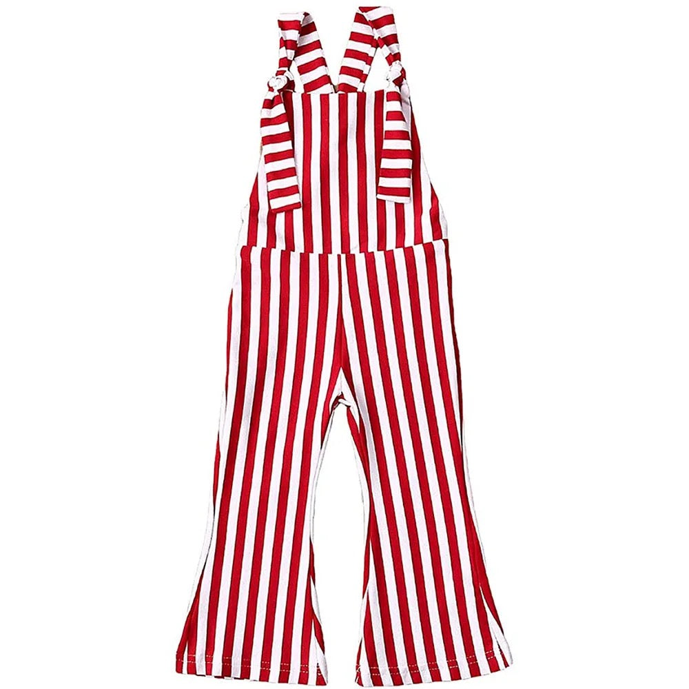 Stripe Bell Bottom Suspender