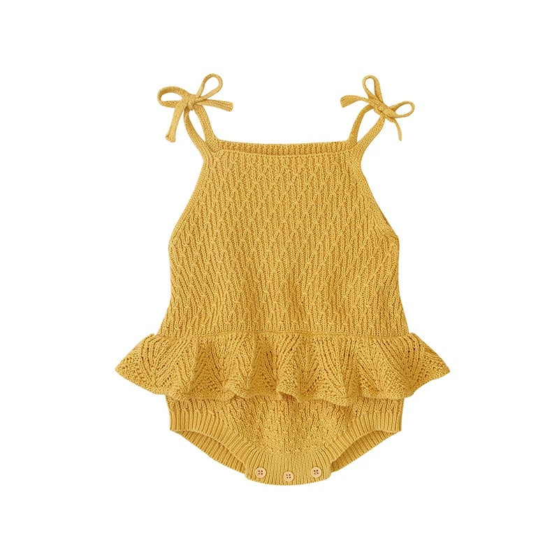 Peplum Knitted Romper