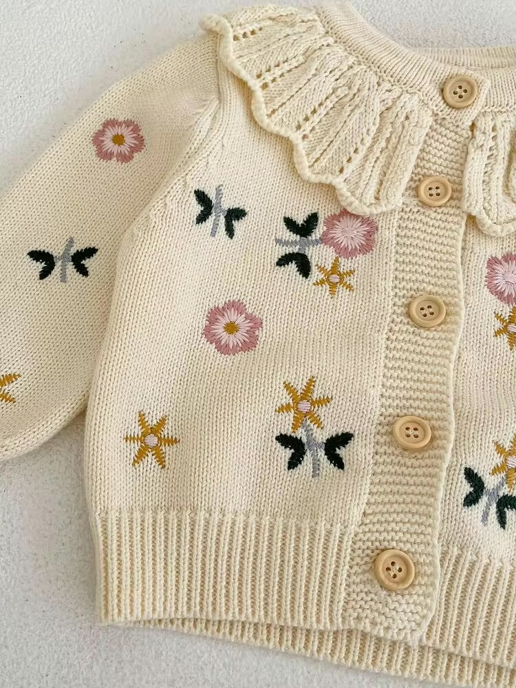 Floral Garden Knit Cardigan Set