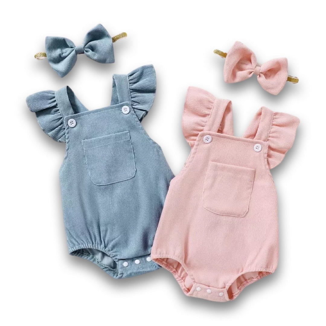 Corduroy Ruffle Romper