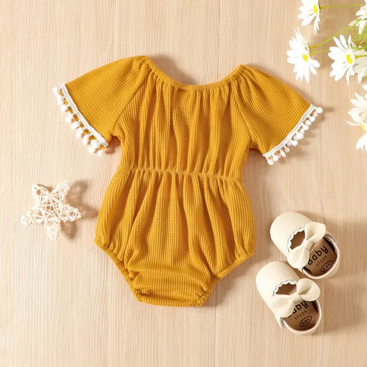 Bow Pom Pom Romper