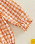 Little Pumpkin Crochet Bubble Romper Set