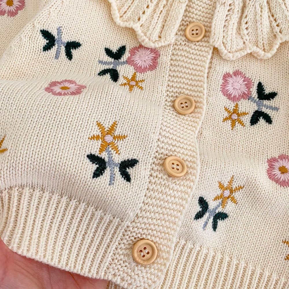 Floral Garden Knit Cardigan Set