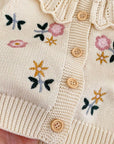 Floral Garden Knit Cardigan Set