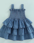 Ruffled Denim Dress