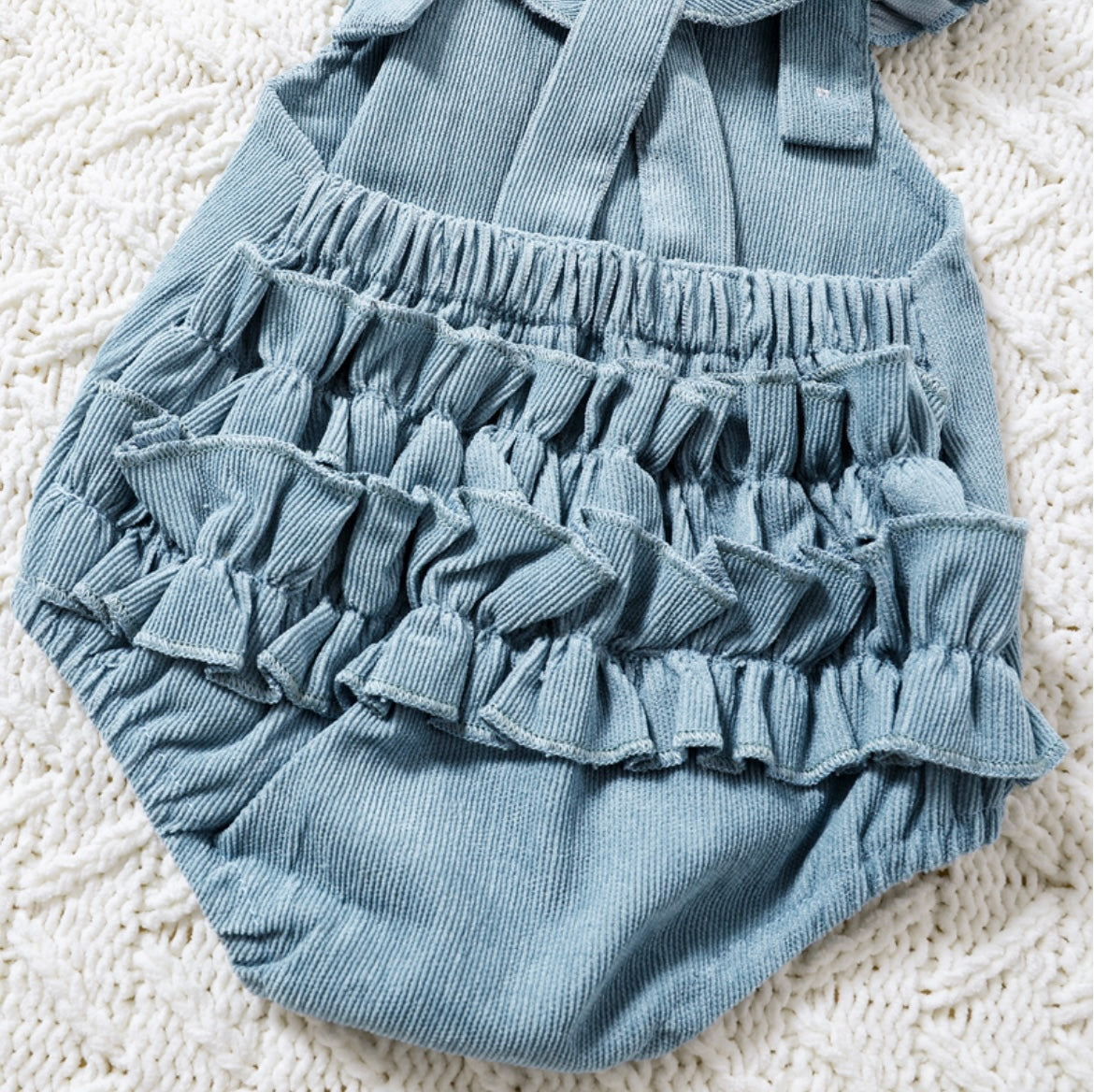 Corduroy Ruffle Romper