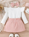 3pcs Ruffle Skirt Set