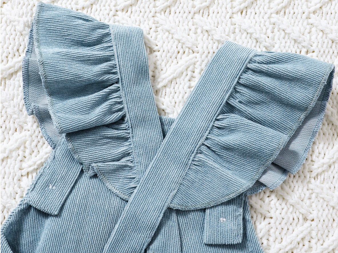 Corduroy Ruffle Romper