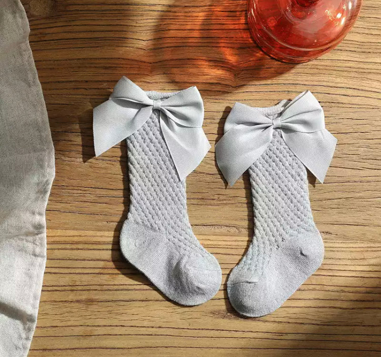 Hollow Bow Socks