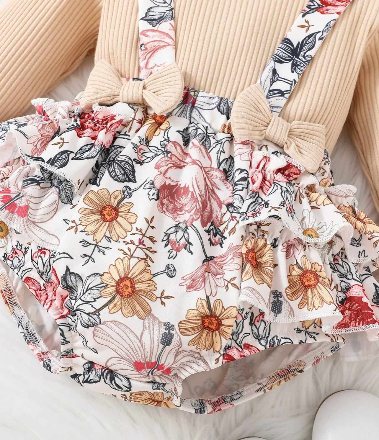 Floral Suspender Set