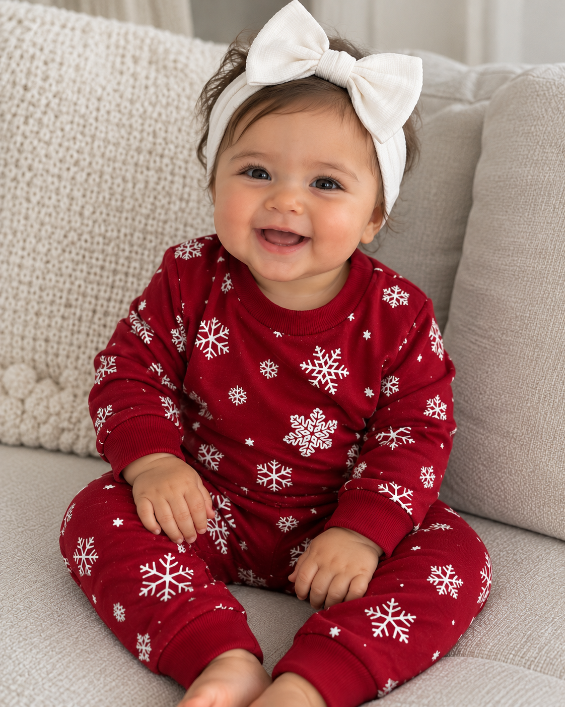 Snowflake Pullover Sweatshirt  Set