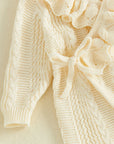 Ruffle Knit Wrap Baby Romper