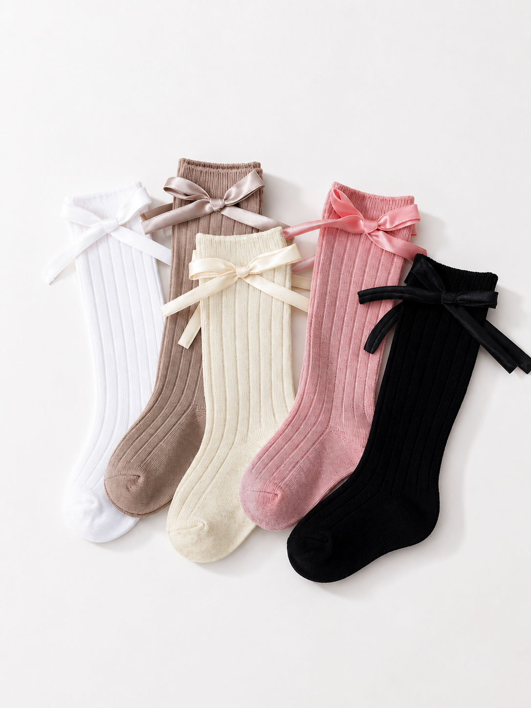 5 Pairs Ribbed Socks