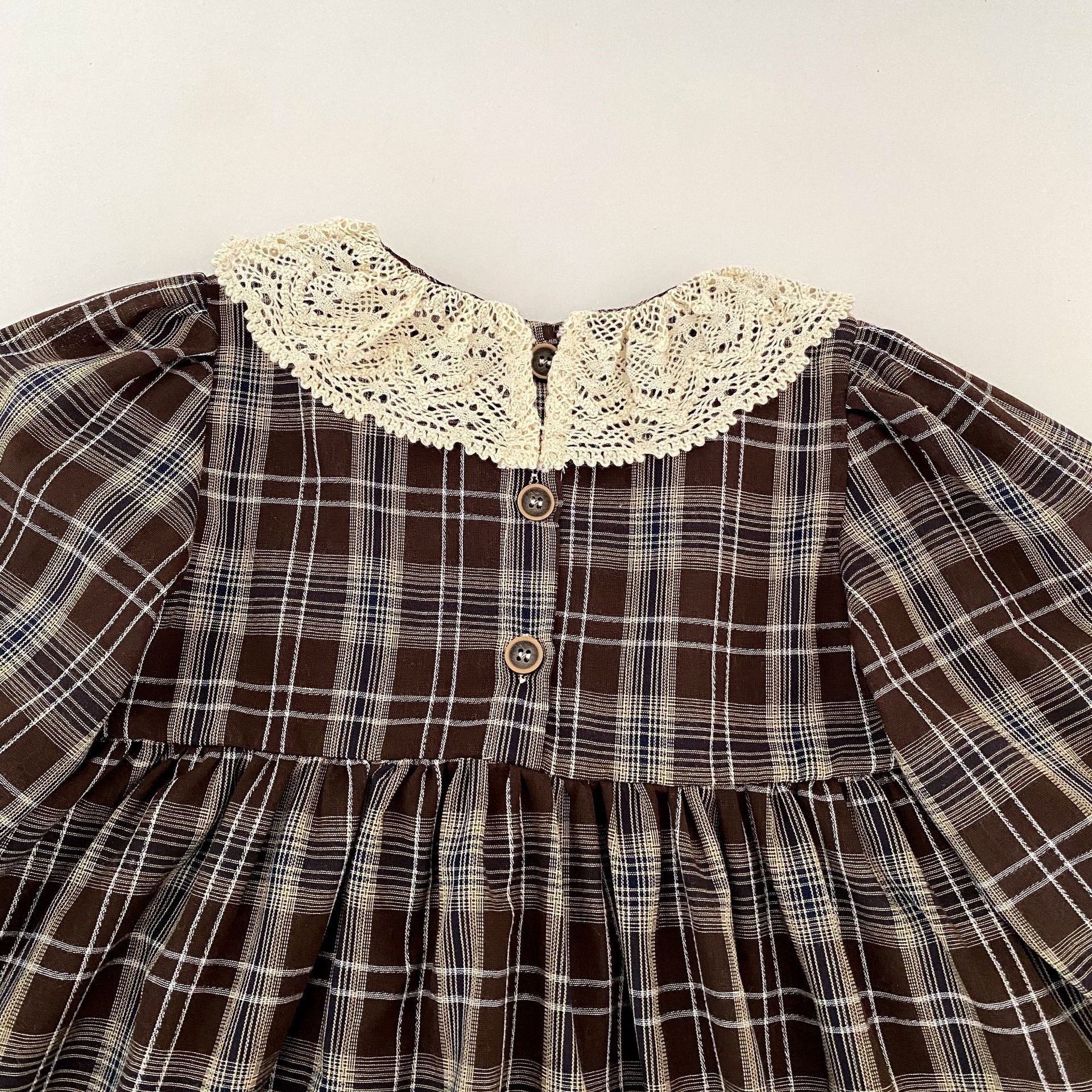 Autumn Heirloom Plaid Smocked Bubble Romper