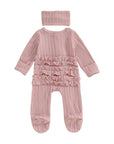 2pcs Ruffle Onesie