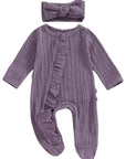 2pcs Ruffle Onesie