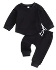 2pcs Pocket Sweatshirt Set