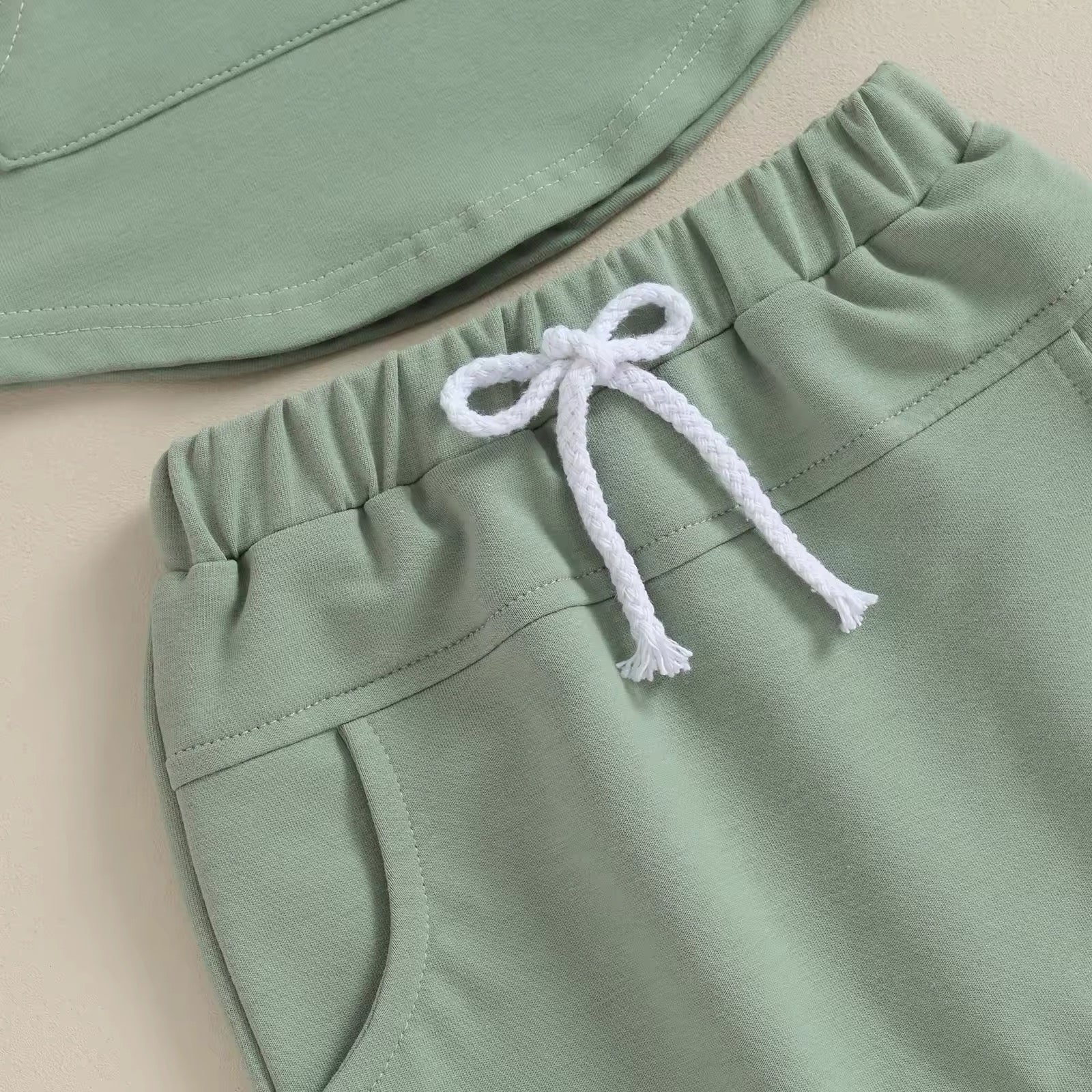 2pcs Pocket Sweatshirt Set