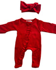 2pcs Ruffle Onesie Set