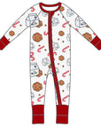 Milk Cookies and Candy Cane Bamboo Footie