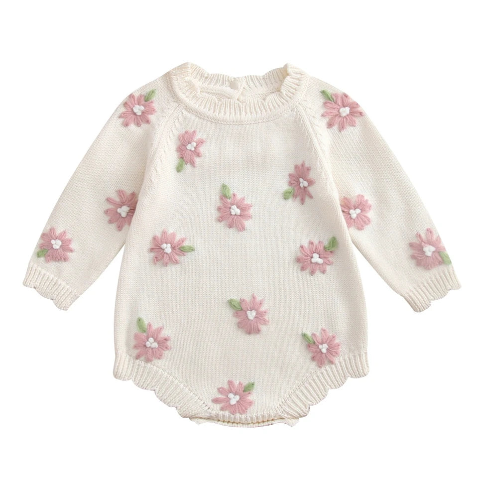 Rosie Floral Knit Romper