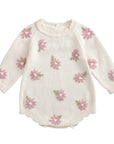 Rosie Floral Knit Romper