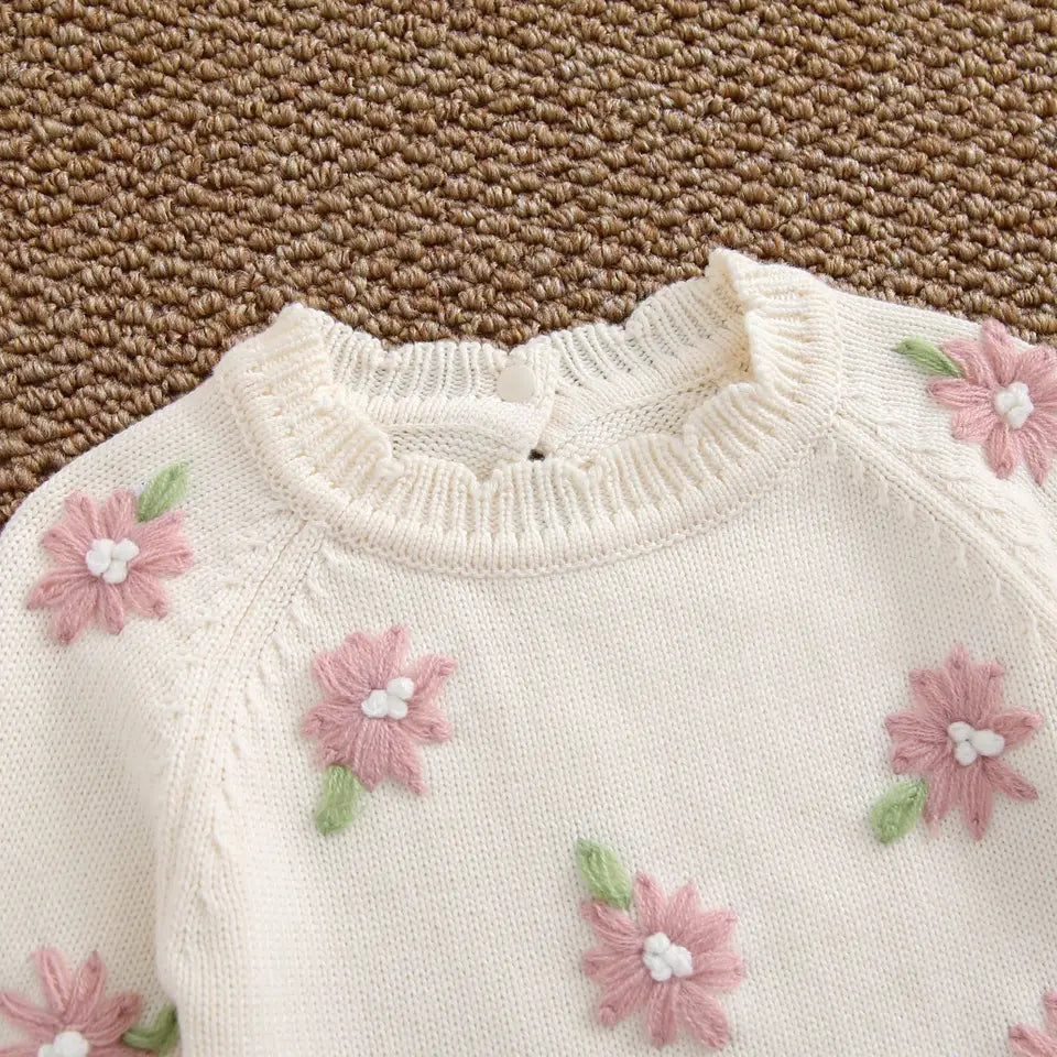Rosie Floral Knit Romper