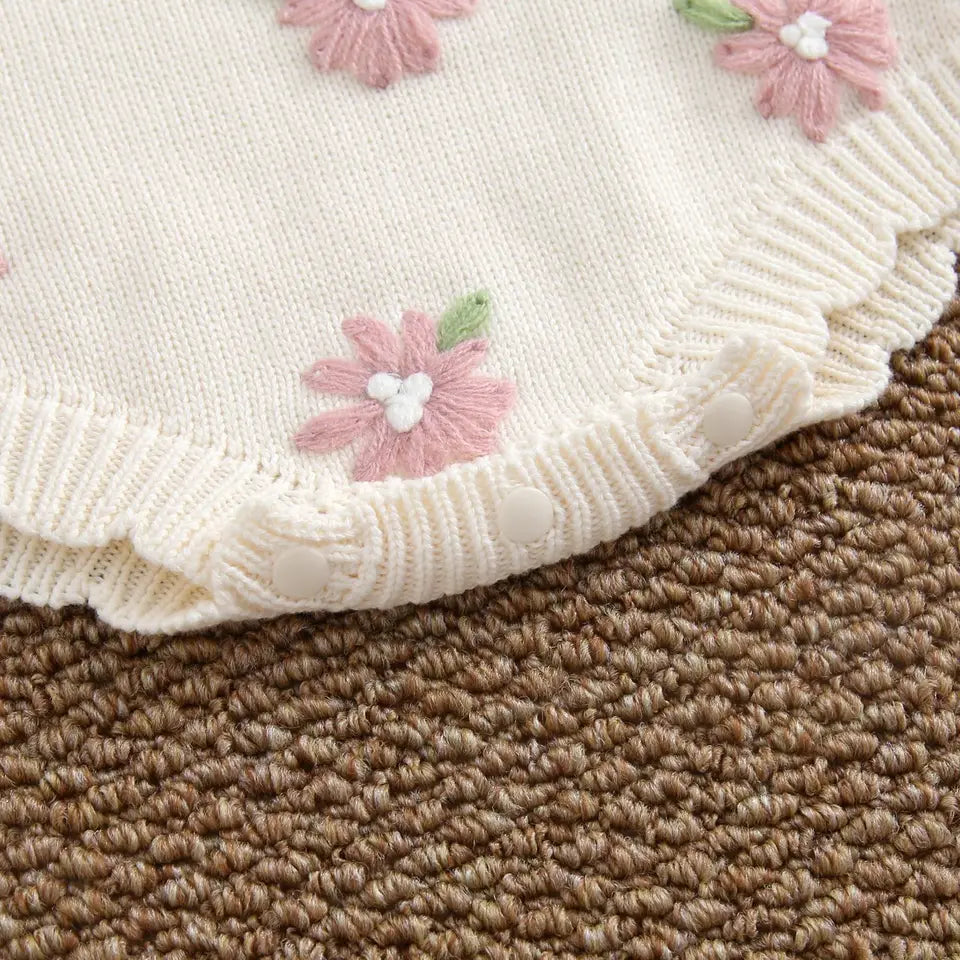 Rosie Floral Knit Romper