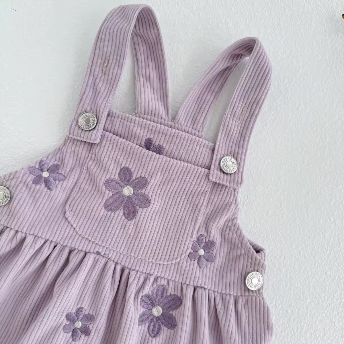 Daisy Embroidered Overall