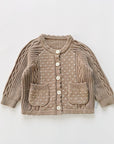 Cozy Heart Cable Knit Cardigan