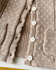 Cozy Heart Cable Knit Cardigan