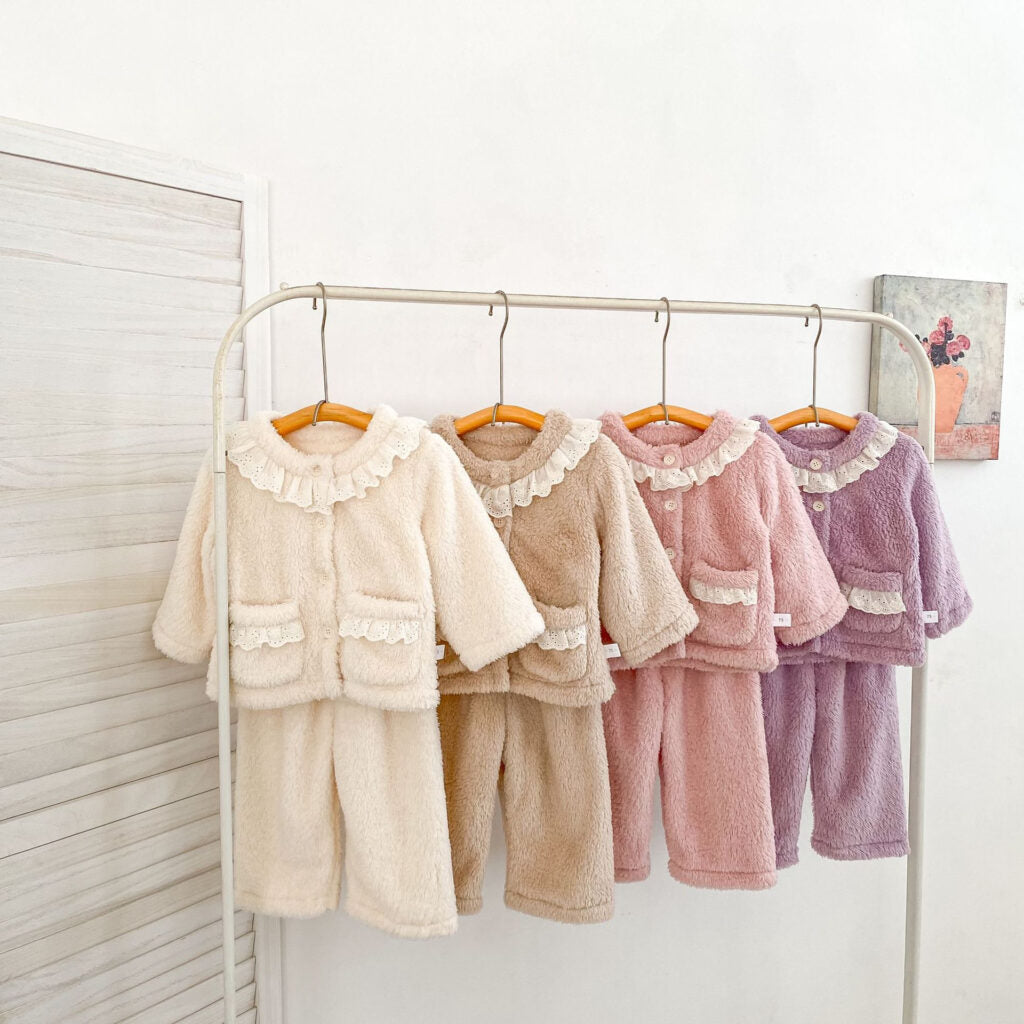 Cozy Lace Trim 2-Piece Set