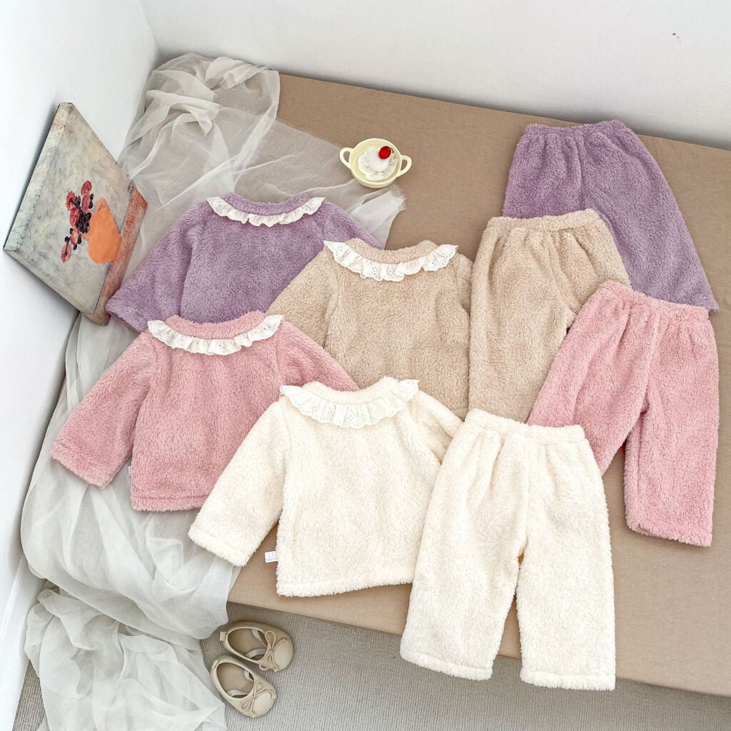 Cozy Lace Trim 2-Piece Set