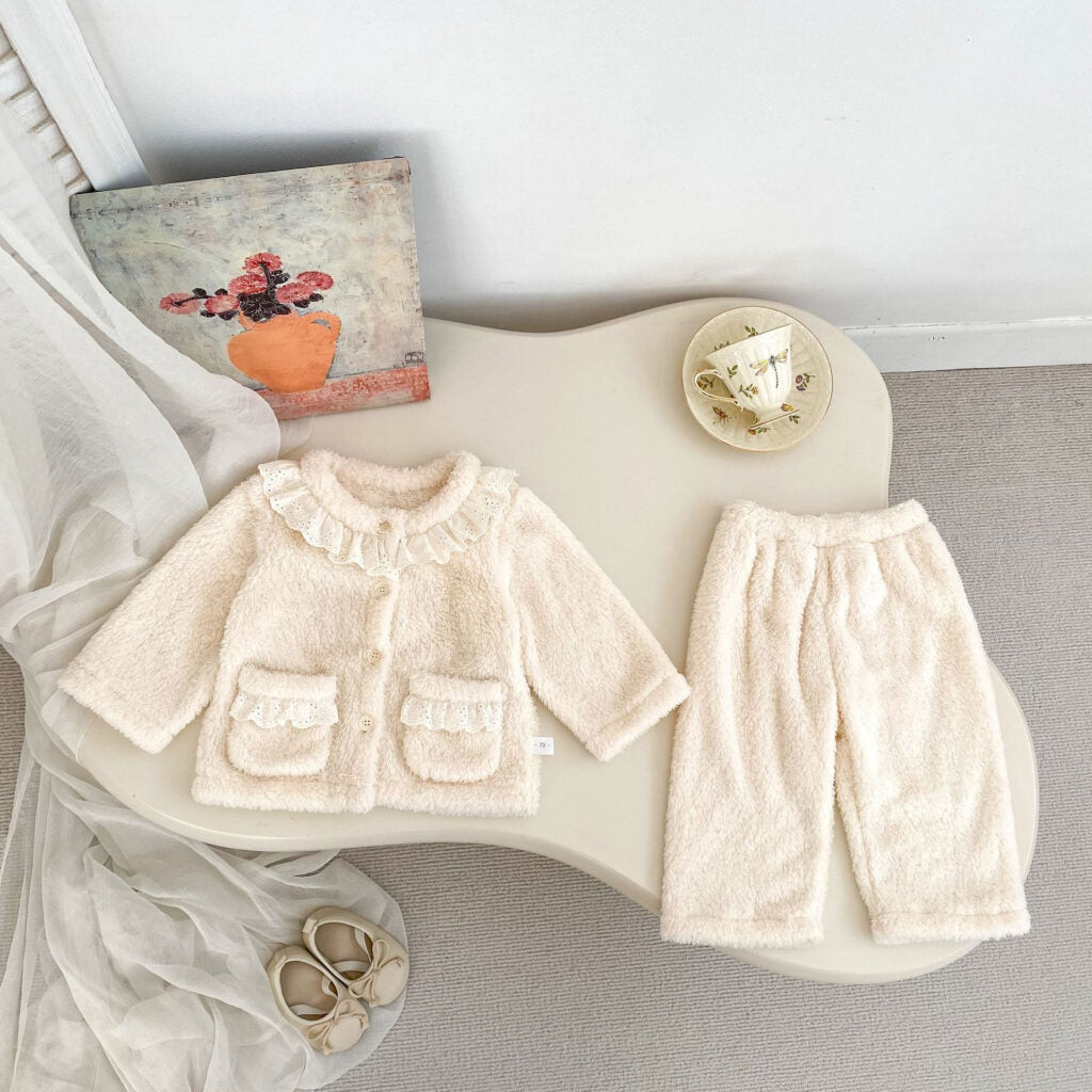 Cozy Lace Trim 2-Piece Set