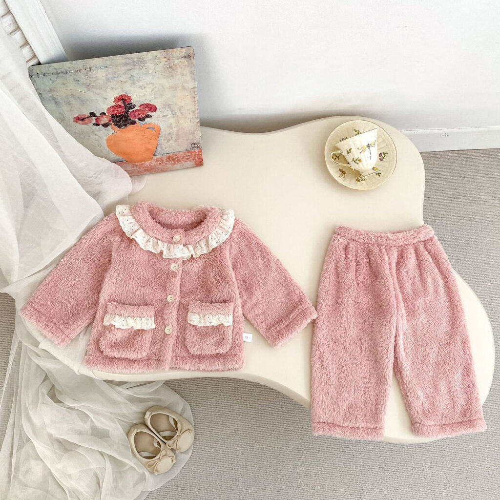 Cozy Lace Trim 2-Piece Set