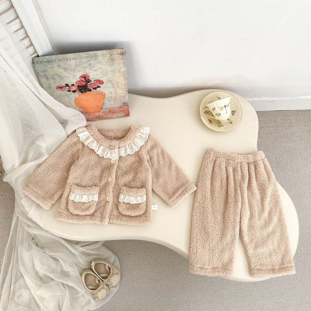 Cozy Lace Trim 2-Piece Set