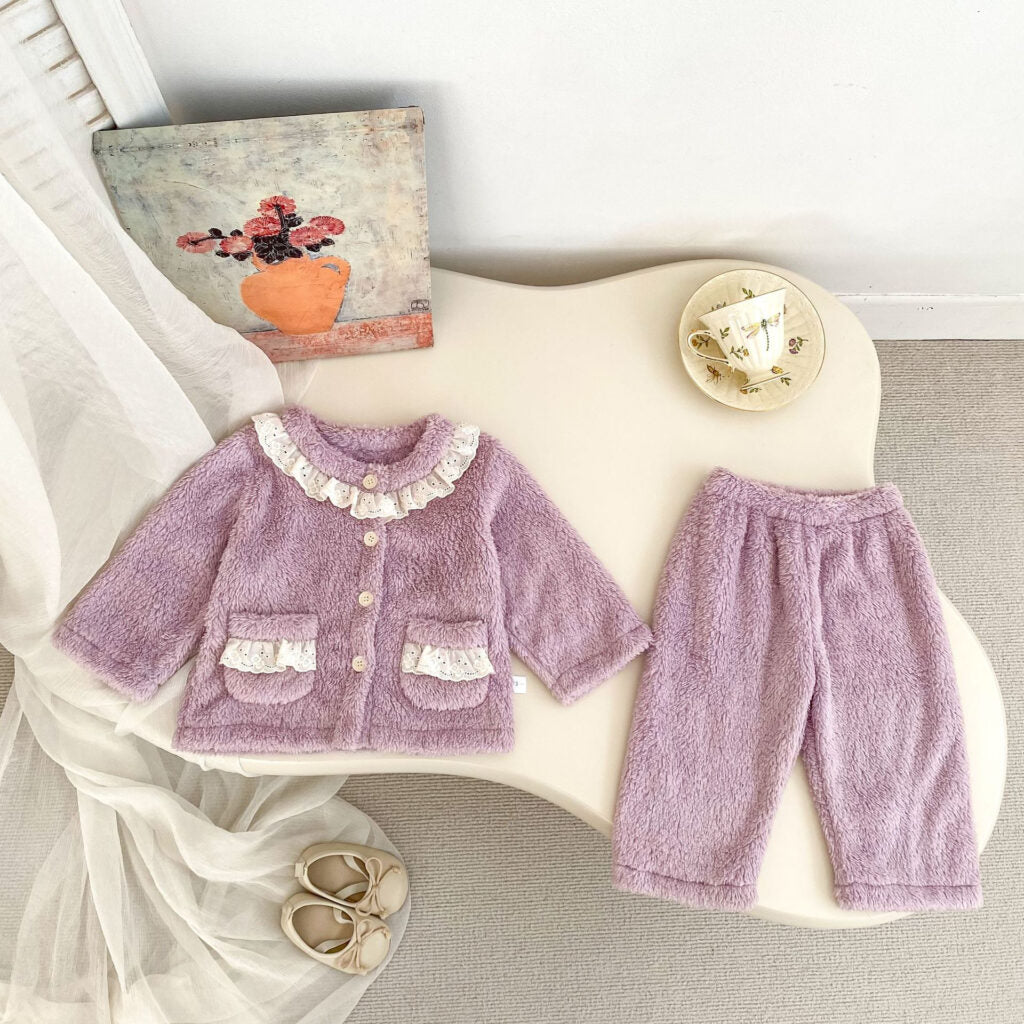 Cozy Lace Trim 2-Piece Set