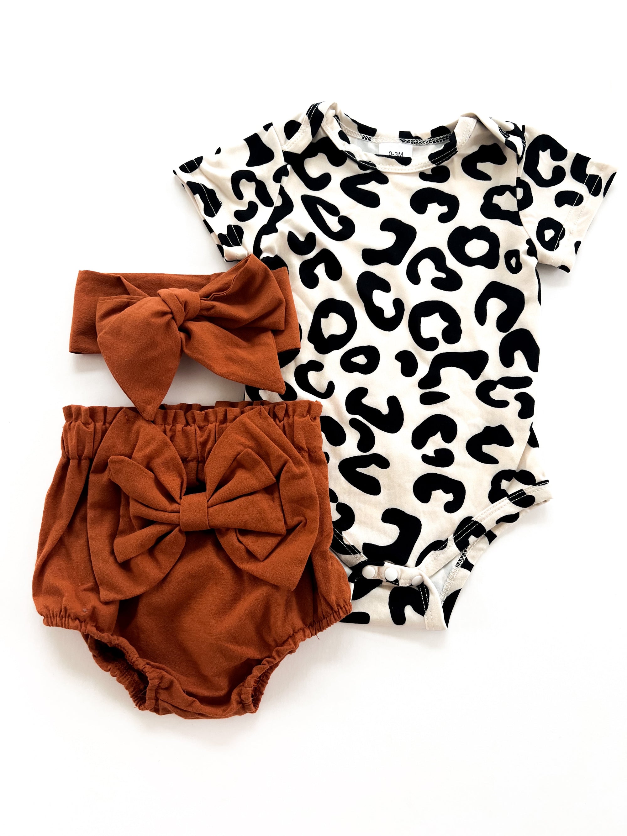 3pcs Bow Bloomer Set