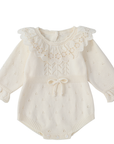 Winter Lace Knit Romper