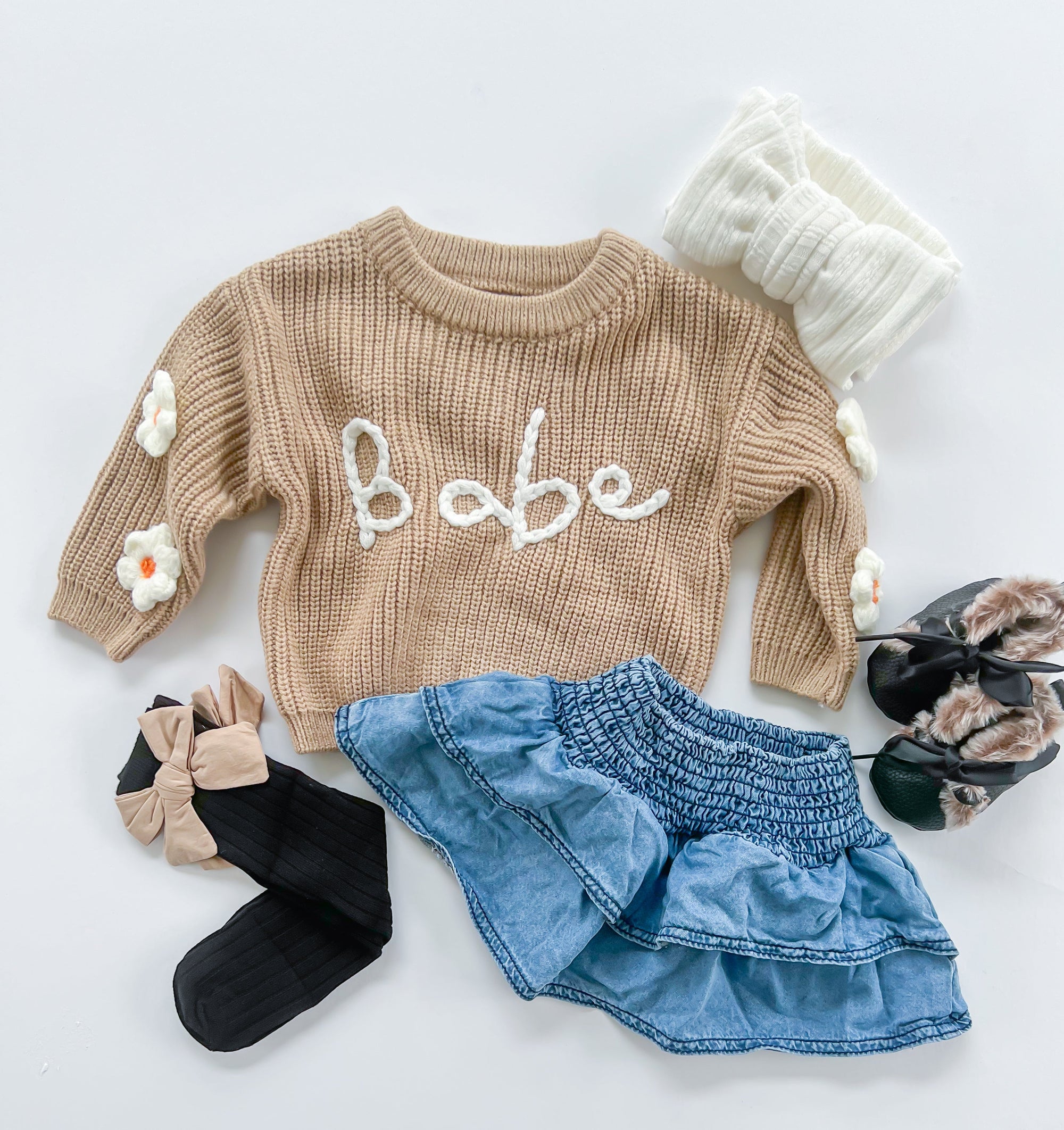 Embroidered Knit Sweater