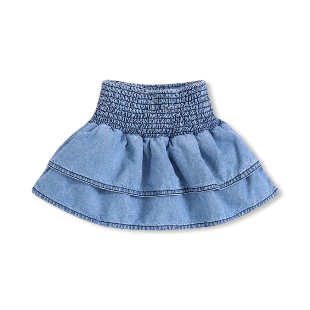 High Waist Denim Skirt