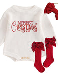 First Christmas Sweater Romper