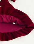 The Pearl Blossom Velvet Dress