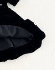 The Pearl Blossom Velvet Dress