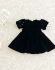 The Pearl Blossom Velvet Dress