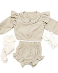 2pcs Corduroy Bloomers Set